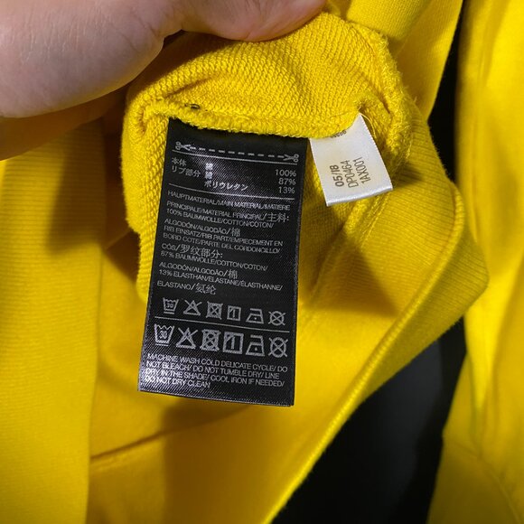 Adidas x Yohji Yamamoto Y-3 Classic Logo Pullover Hoodie Yellow men's size S - Picture 6 of 11
